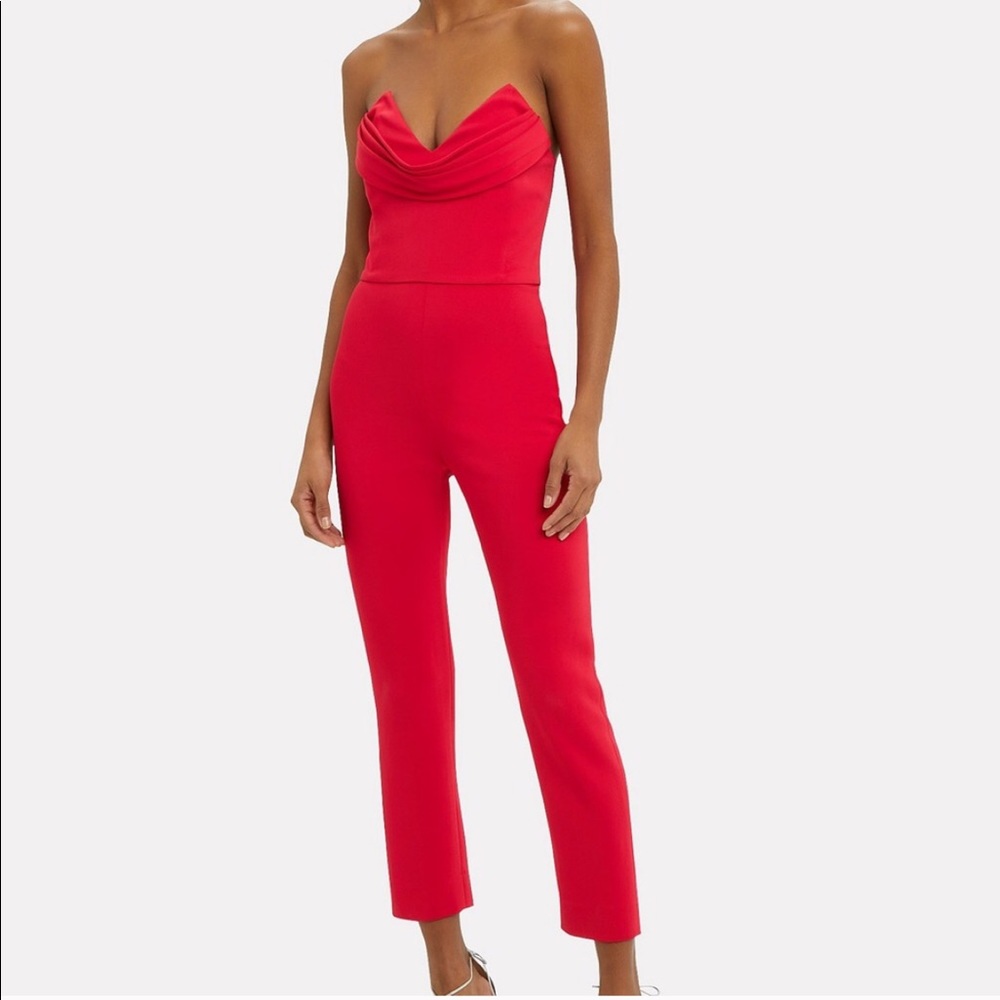 COPY - Cushnie strapless fitted cropped jumpsuit